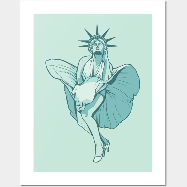 Statue of Liberty | Marilyn Monroe Wall Art by LR_Collections